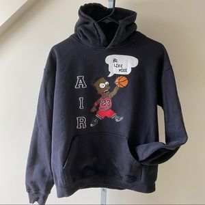 Vintage Air Bart Simpson Be Like Mike Jordan Nike Hoodie